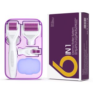 6 in 1 Ice Derma Roller Kit Derma Rolling System Microneedling Kits Beauty and Care Roller for Body Head Lips Home Use Different Sizes 6 in 1 Ice Derma Roller Kit Derma Rolling System Microneedling Kits Beauty and Care Roller for Body Head Lips Home Use Different Sizes