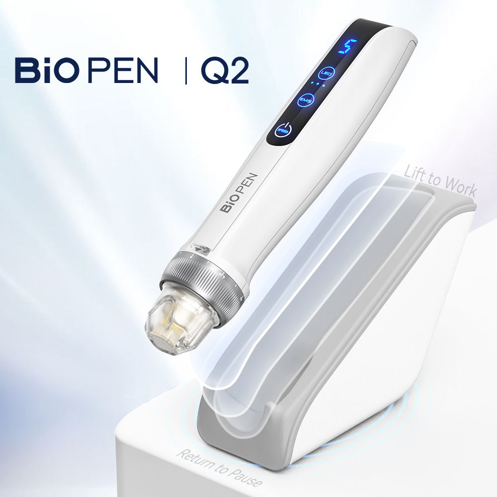 Microneedling Derma Pen Bio Pen Q2 Skin Care Device with Needle Cartridges Dr.pen Cordless Beauty Device with US Plug For LED/MTS Treatment Feature Face & Body Care Skin Care Or Hair Growth