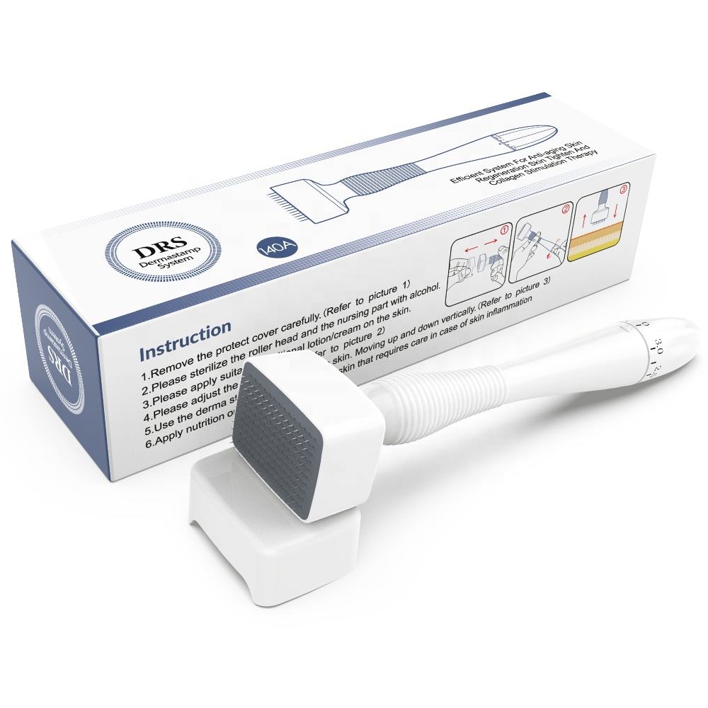 DRS140A Adjustable Derma Stamp Hydra Microneedle Roller Skin Stamp Microneedling Stamping Device Stainless Steel Needle Skin Care Tool for Face & Body